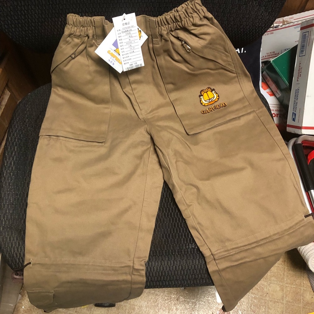 Rare Garfield Khaki Pants - 499 $35 or $30 w/offer